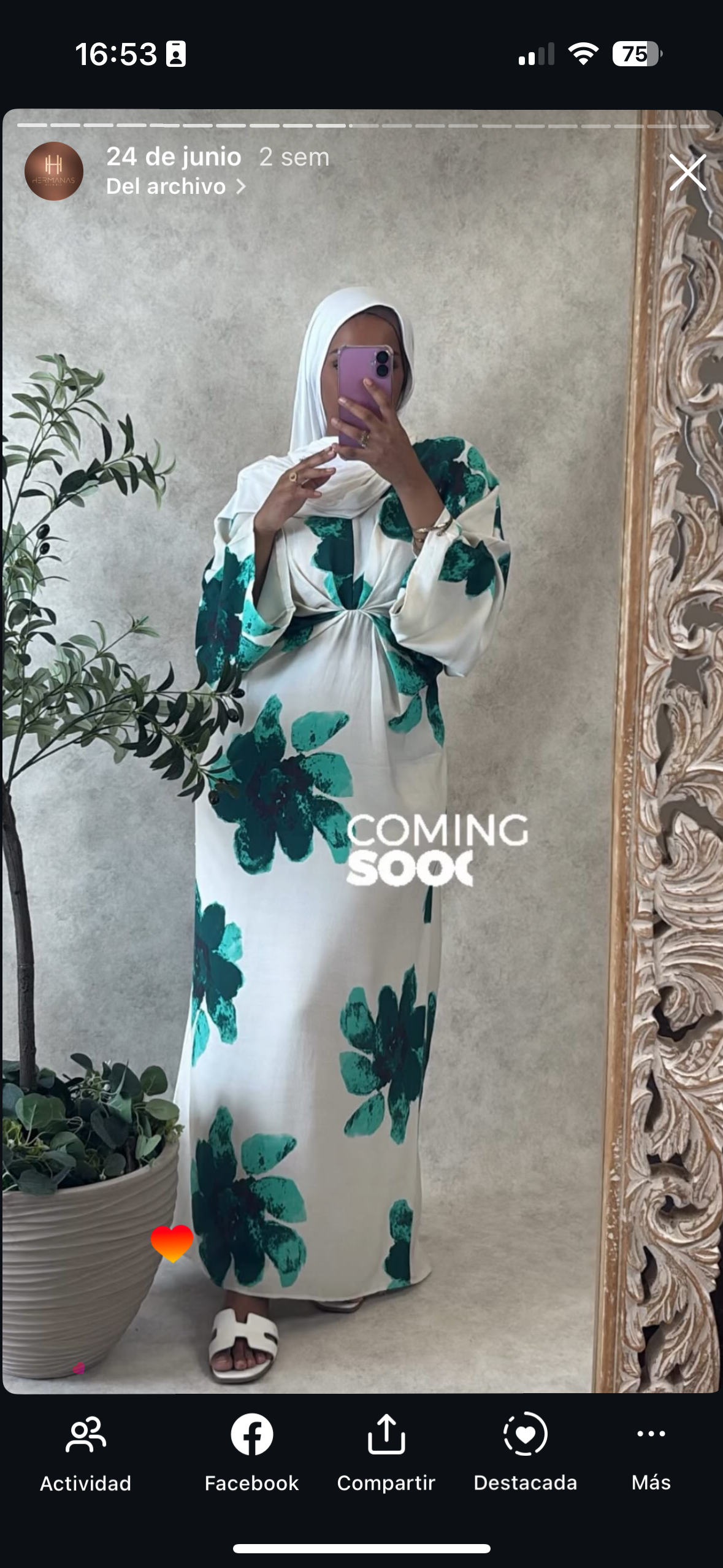Abaya lazo atras flores