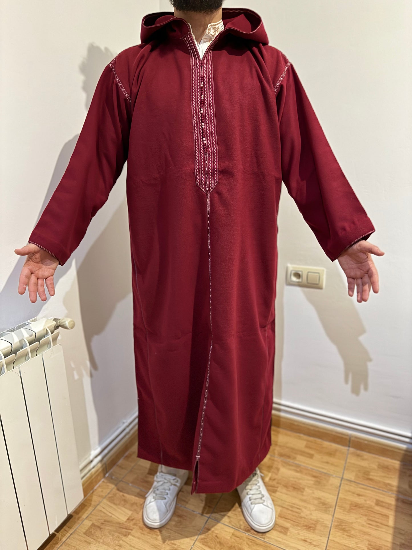 Gandura de frio para Hombre: Roja