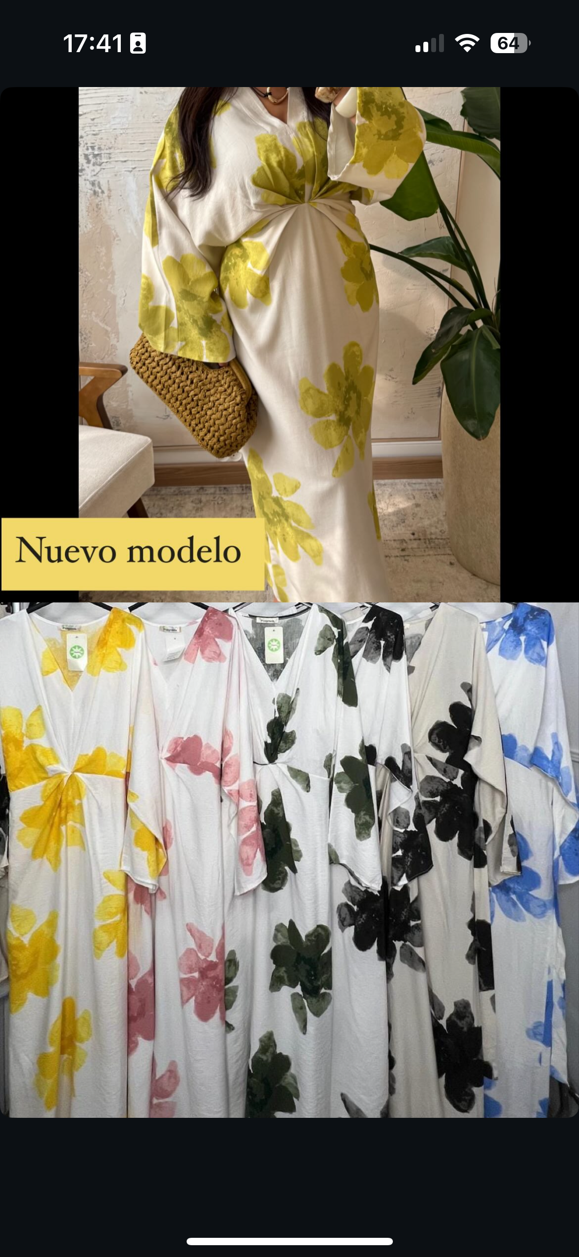 Vestido lazado flores