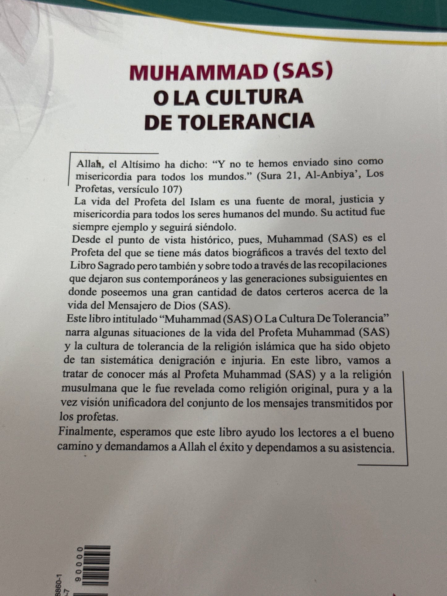 Muhammad sas o la cultura de la tolerancia