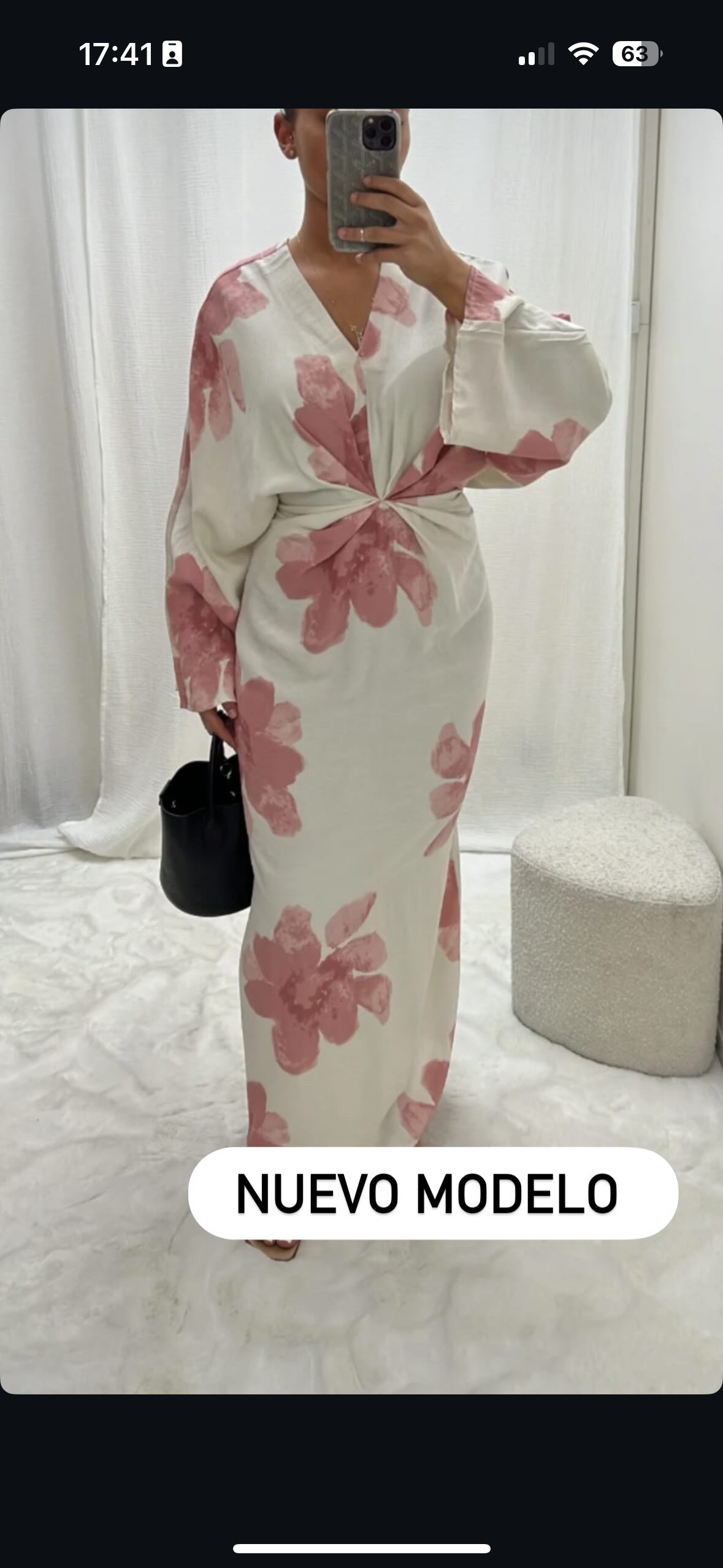 Vestido lazado flores