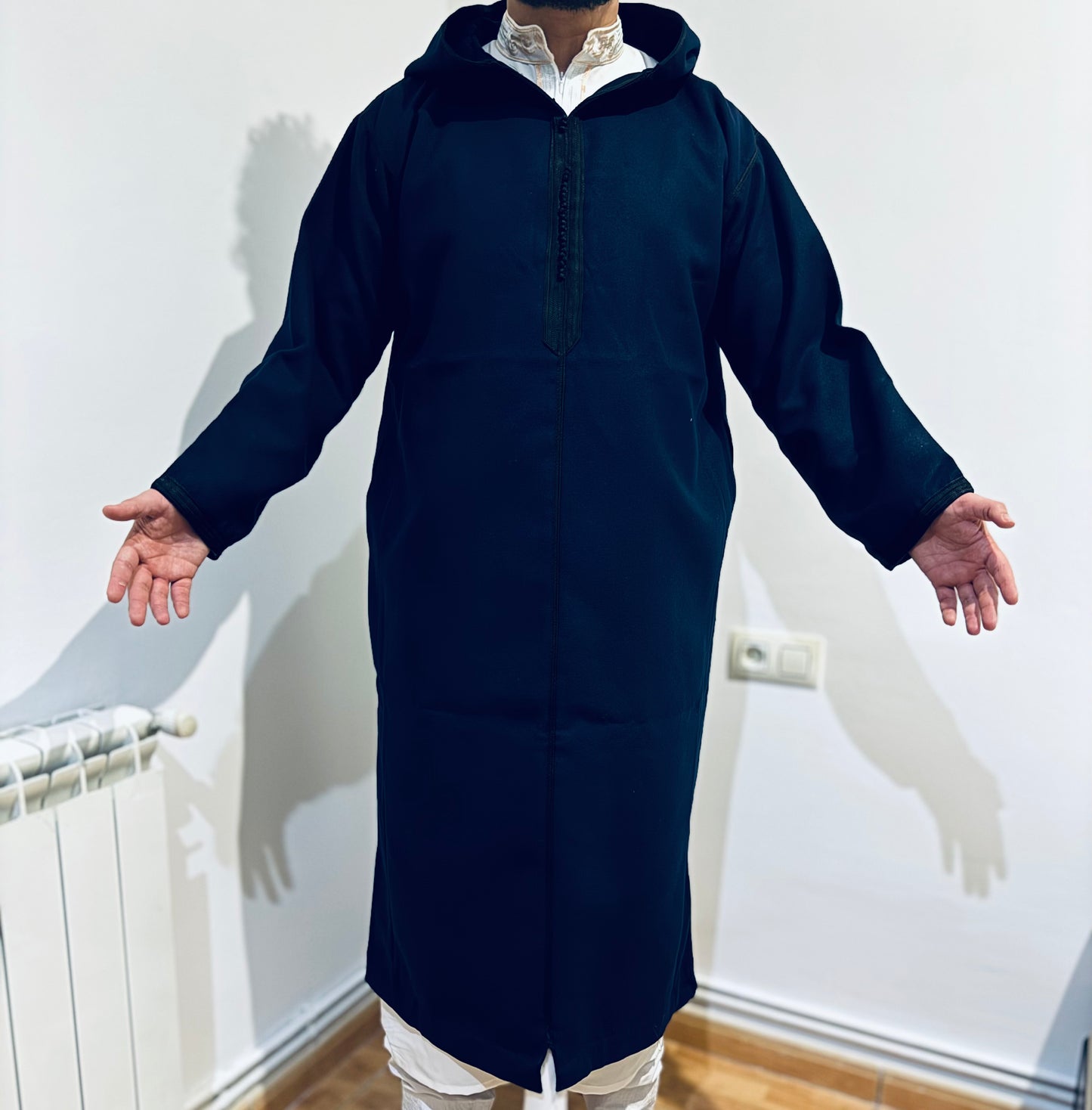 Gandura de frio para Hombre: Azul Oscuro